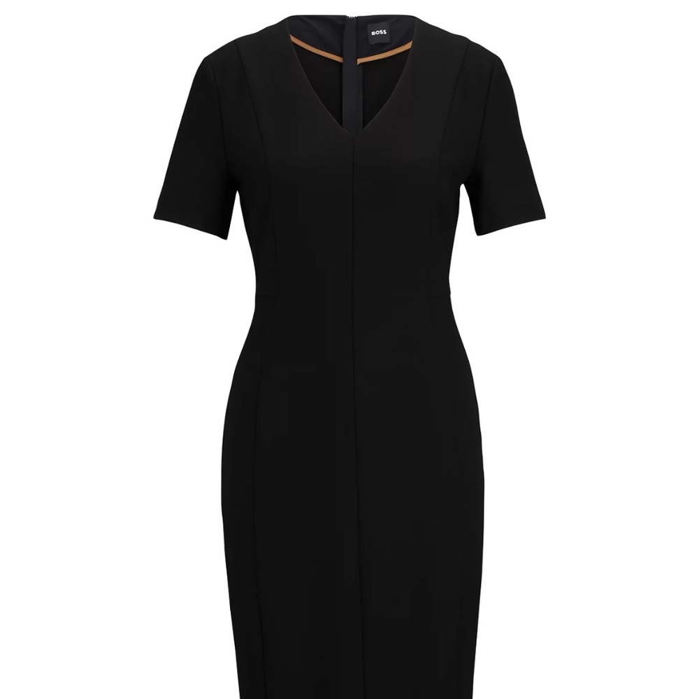 Slim-Fit Full Rear Zip Dress